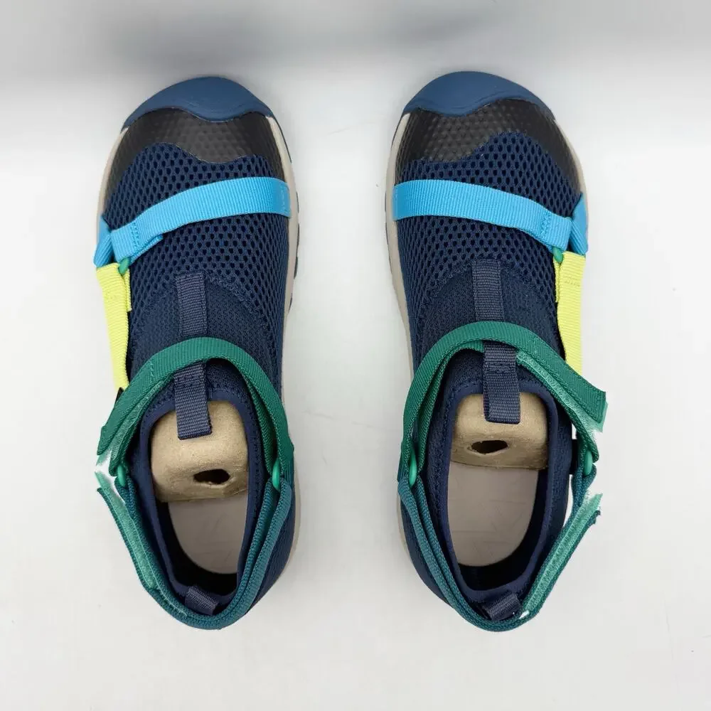 TEVA Kids Outflow Universal Sandals Youth 5 Navy Blue Green Water Shoes NIB